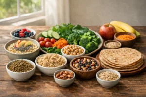 High fiber vegetarian diet plan