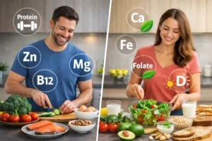 Essential nutrients for adults daily requirements