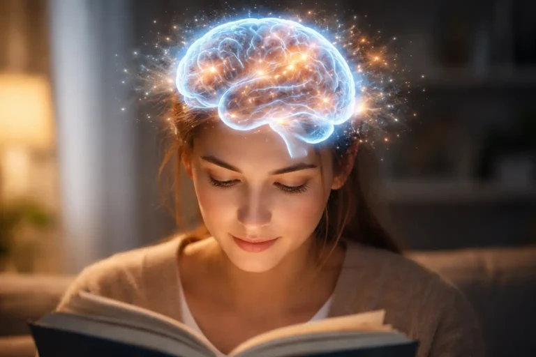 Human brain activity concept showing cognitive function and mental performance