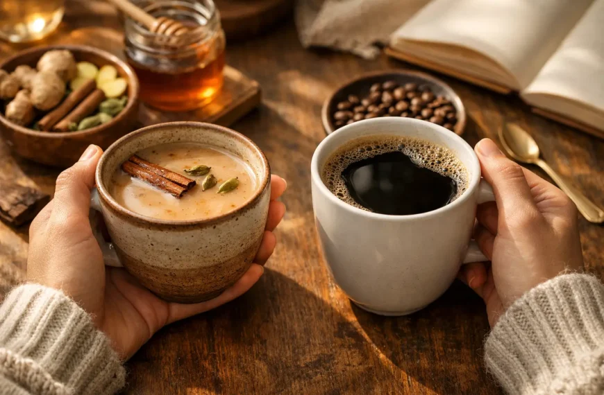Chai coffee benefits for health comparison image