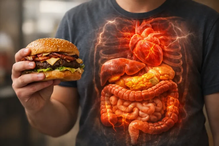 Fast Food Health Effects: What You Must Know 4 Fast food impact on human health illustration