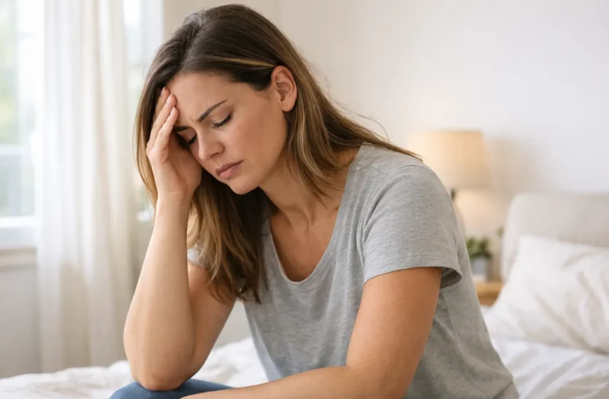 Woman experiencing fatigue due to hormonal imbalance symptoms