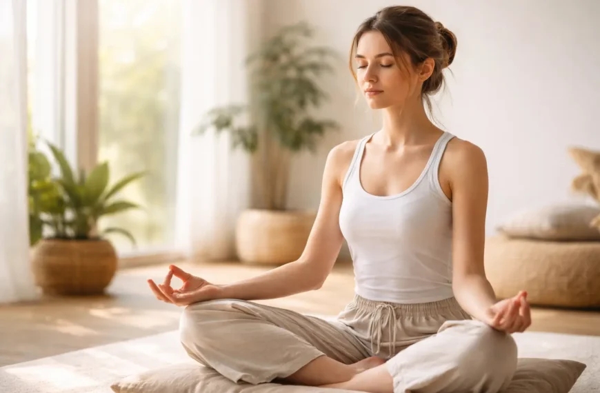 Yoga mudra hand gesture for health and meditation