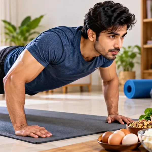 How to Gain Muscle at Home: Workout Plan and Diet for Beginners